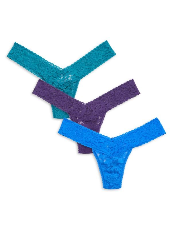 Hanky Panky ?3-Pack Lace Thongs